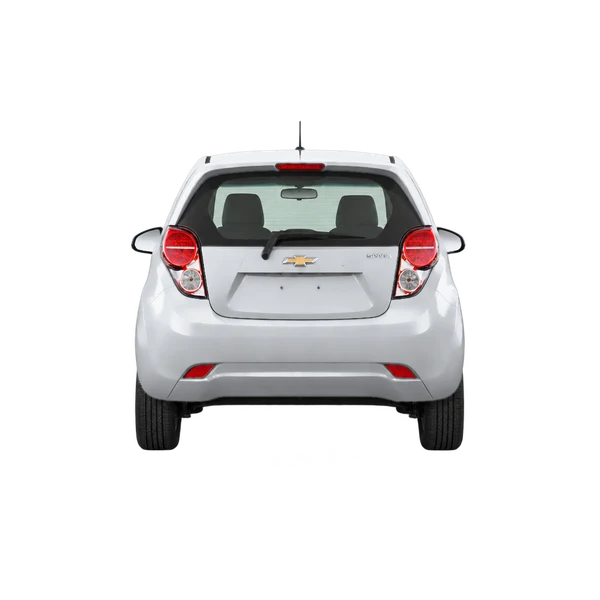 Chevrolet Spark 2012 prata, vista traseira