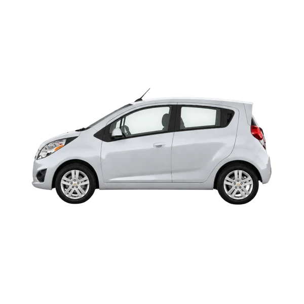 Chevrolet Spark 2012 prata, vista lateral (voltada para a esquerda)