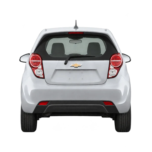 Chevrolet Spark 2013 prata, vista traseira