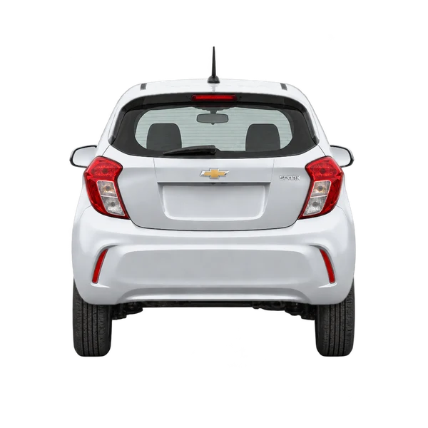 Chevrolet Spark 2016 prata, vista traseira