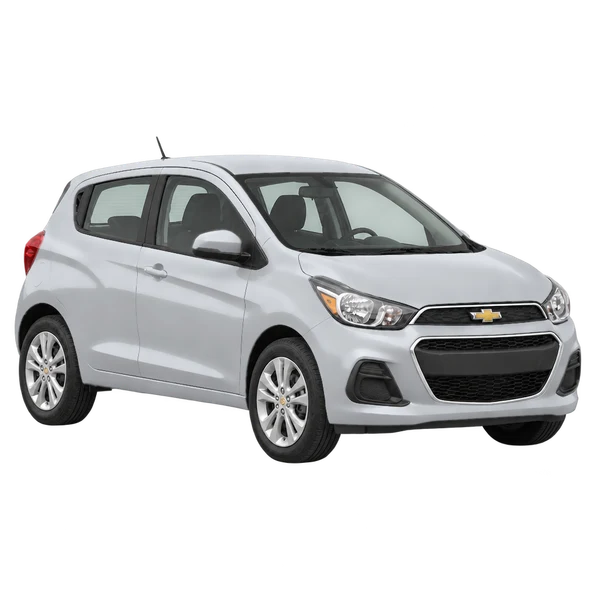 silver 2017 Chevrolet Spark front three-quarter (facing right) view