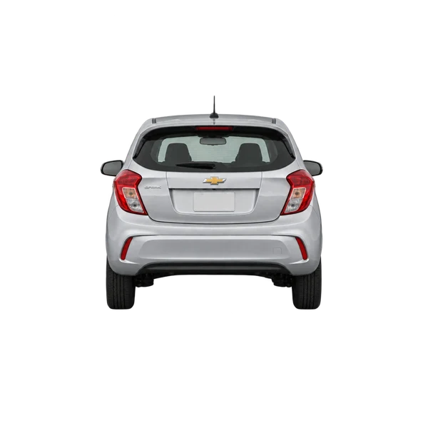 Chevrolet Spark 2025 prata, vista traseira
