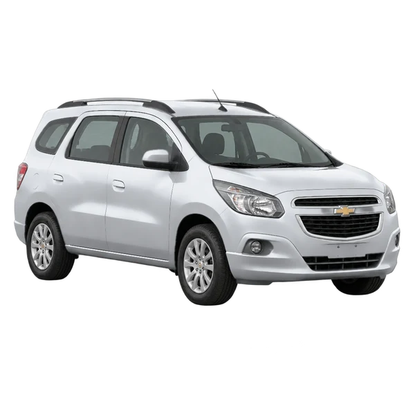 Chevrolet Spin 2013 argent, vue trois-quarts avant (orienté vers la gauche)
