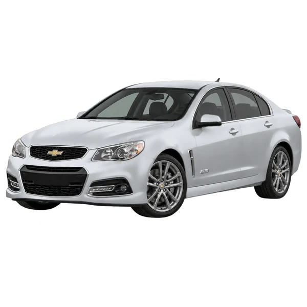 Chevrolet SS 2014 prata, vista dianteira em três quartos (voltada para a esquerda)