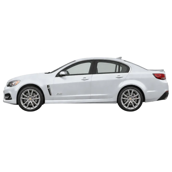 Chevrolet SS 2014 prata, vista lateral (voltada para a esquerda)