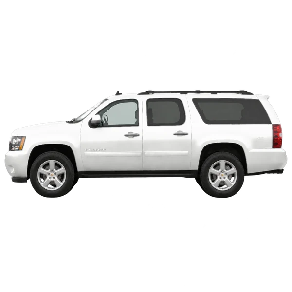 Chevrolet Suburban 2007 blanc, vue côté (vers la gauche)