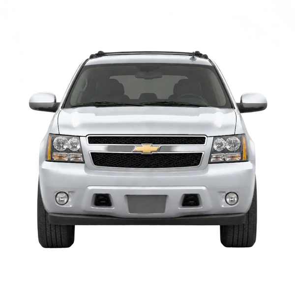 シルバーの2009 Chevrolet Suburban(正面ビュー)