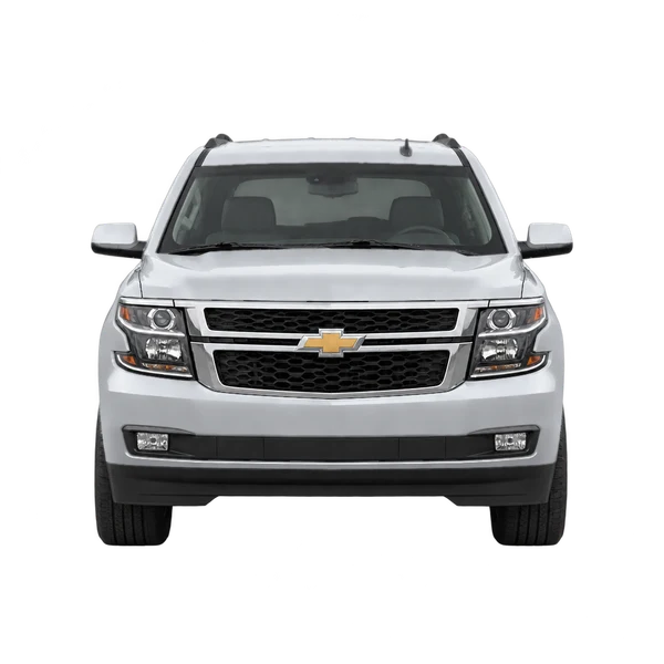 Chevrolet Suburban 2017 en plateado, vista frontal