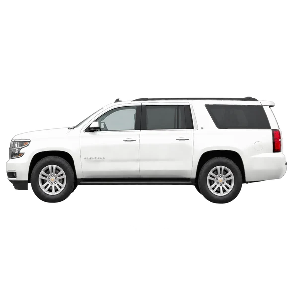 2020 Chevrolet Suburban in weiß, Ansicht: Seite (nach links gerichtet)