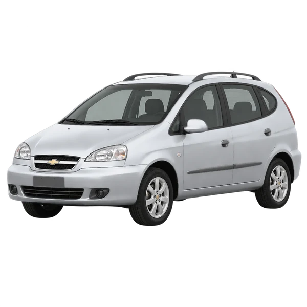 silver 2011 Chevrolet Tacuma front three-quarter (facing left) view