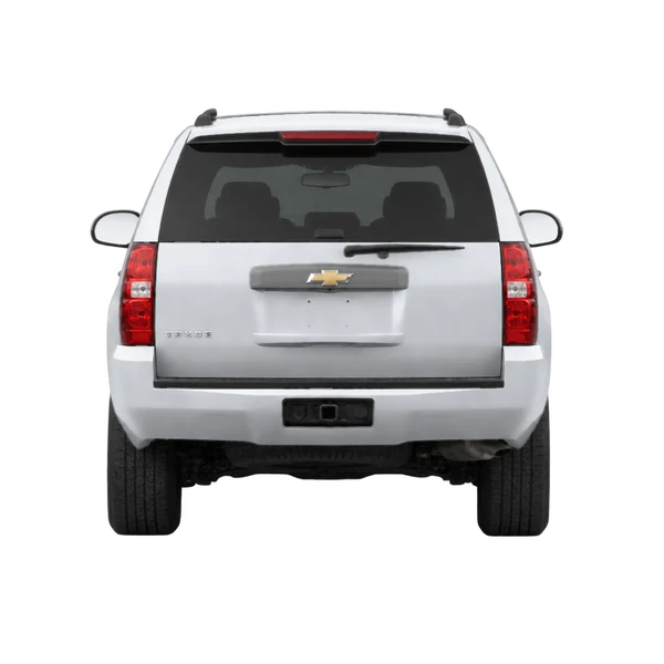Chevrolet Tahoe 2012 en plateado, vista trasera