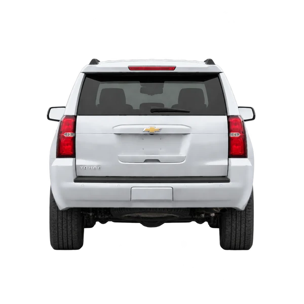 Chevrolet Tahoe 2016 باللون فضي، منظر من الخلف