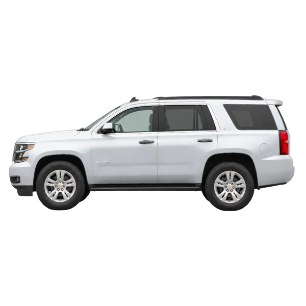 2020 Chevrolet Tahoe in Silber, Ansicht: Seite (nach links gerichtet)