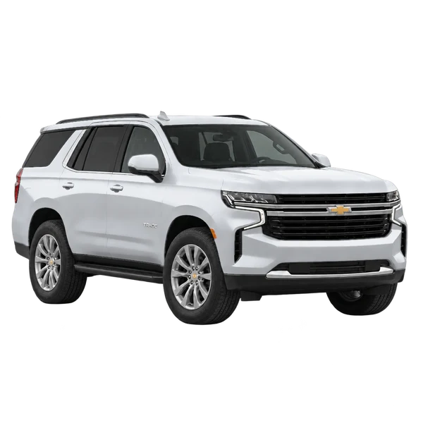 2021 Chevrolet Tahoe in Silber, Ansicht: Dreiviertelansicht vorne (nach rechts)
