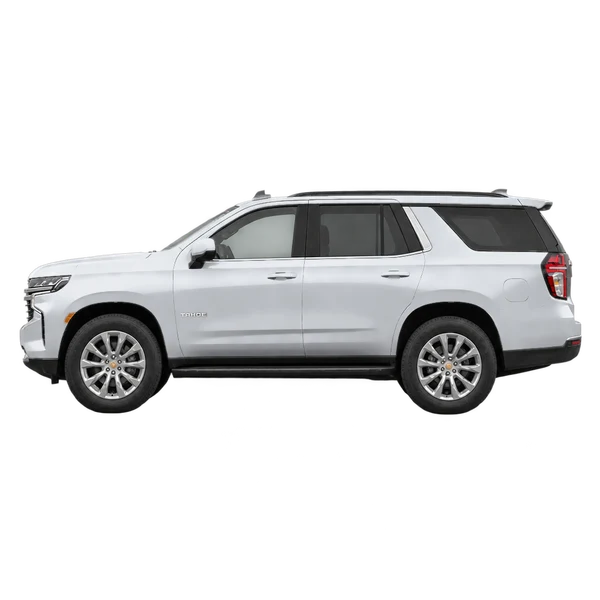 2023 Chevrolet Tahoe in Silber, Ansicht: Seite (nach links gerichtet)
