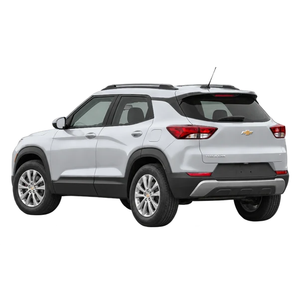 Chevrolet Trailblazer 2021 en plateado, vista tres cuartos trasero (mirando a la izquierda)