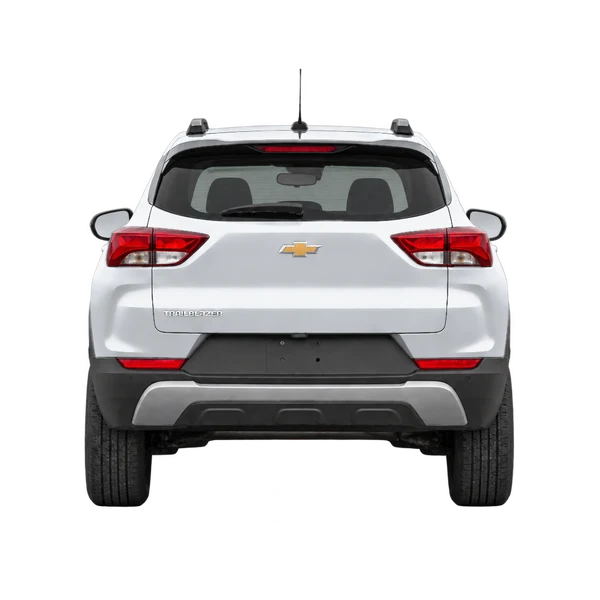 Chevrolet Trailblazer 2021 en plateado, vista trasera