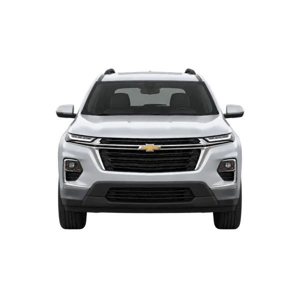 Chevrolet Traverse Limited 2024 باللون فضي، منظر أمامي