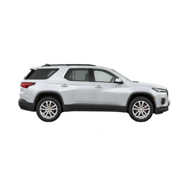 2023 Chevrolet Traverse in Silber, Ansicht: Seite (nach rechts gewandt)