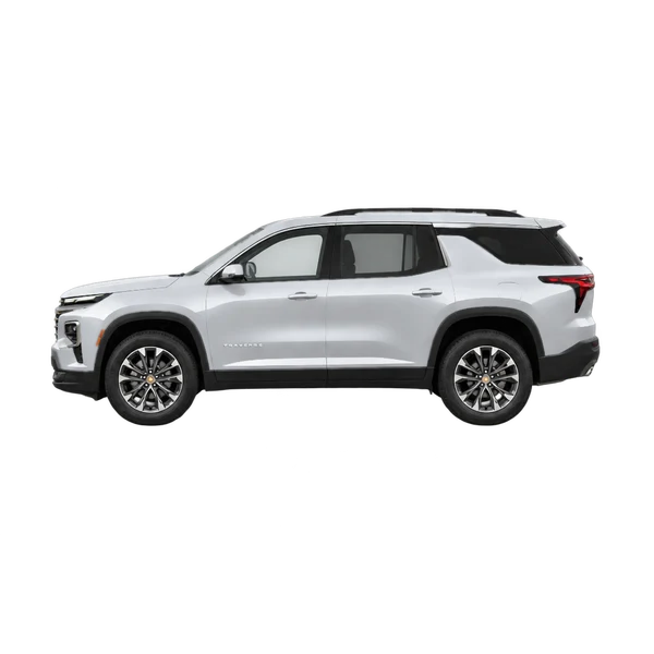シルバーの2027 Chevrolet Traverse（側面（左向き）ビュー）