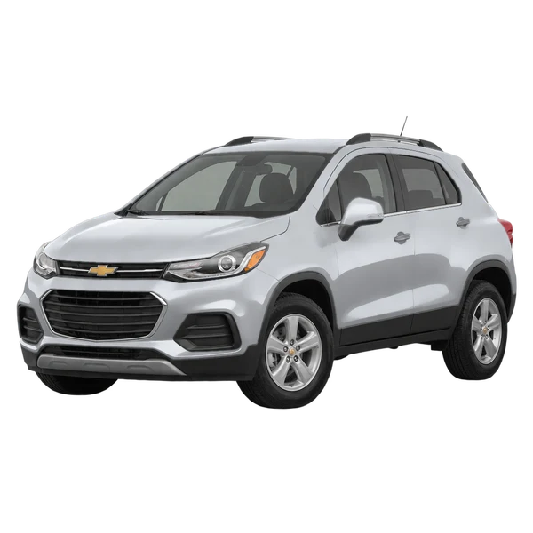 Chevrolet Trax 2017 prata, vista dianteira em três quartos (voltada para a esquerda)