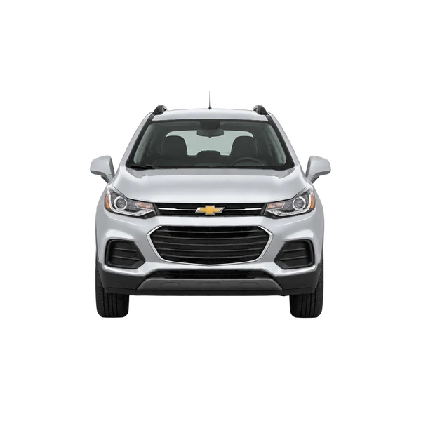 Chevrolet Trax 2021 باللون فضي، منظر أمامي