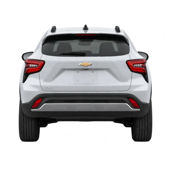 Chevrolet Trax 2024 prata, vista traseira