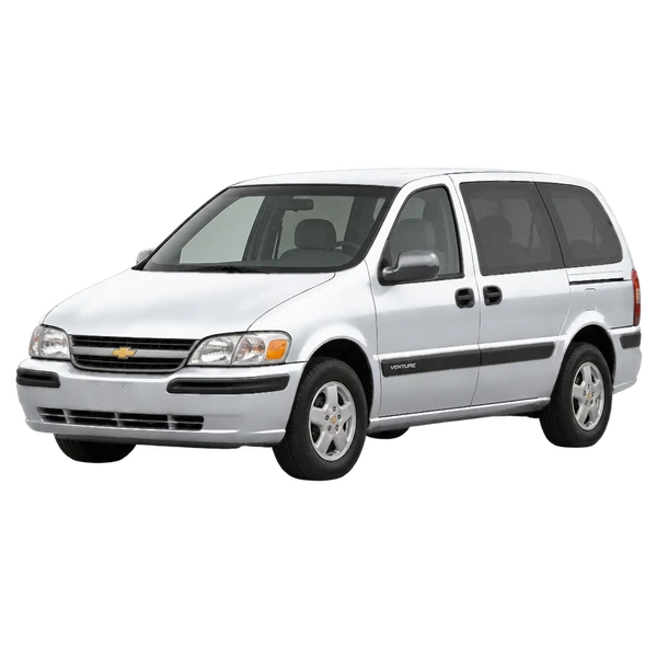 2000 Chevrolet Venture in Silber, Ansicht: Dreiviertelansicht vorne (nach links gerichtet)