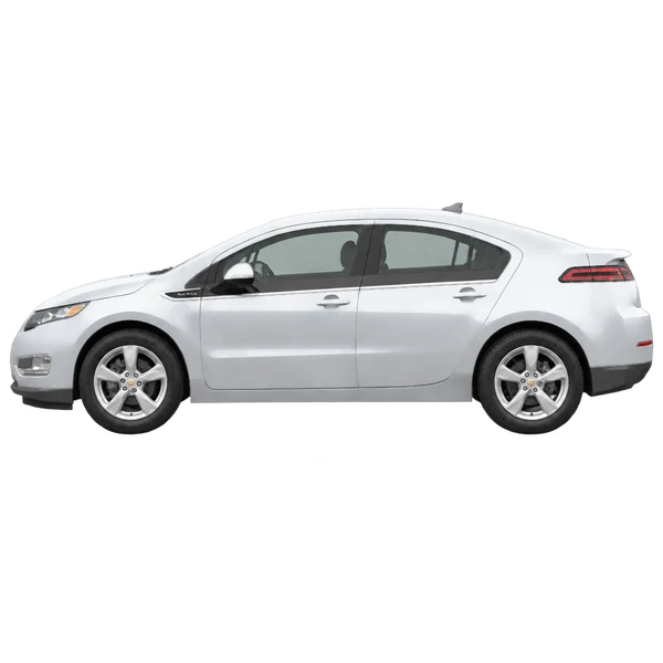 シルバーの2013 Chevrolet Volt（側面（左向き）ビュー）