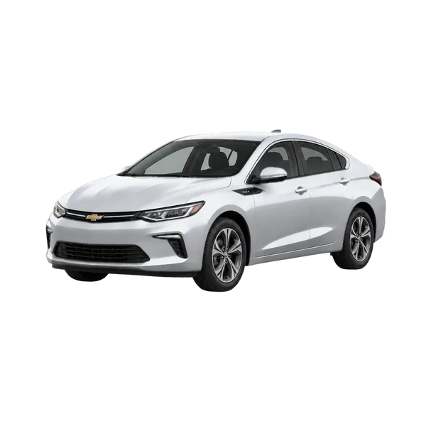 2026 Chevrolet Volt in Silber, Ansicht: Dreiviertelansicht vorne (nach links gerichtet)