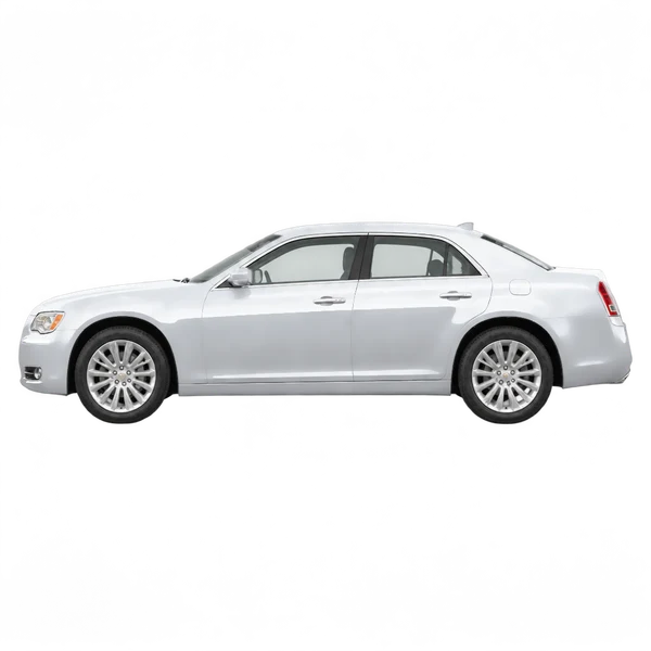 シルバーの2024 Chrysler 300(側面(左向き)ビュー)