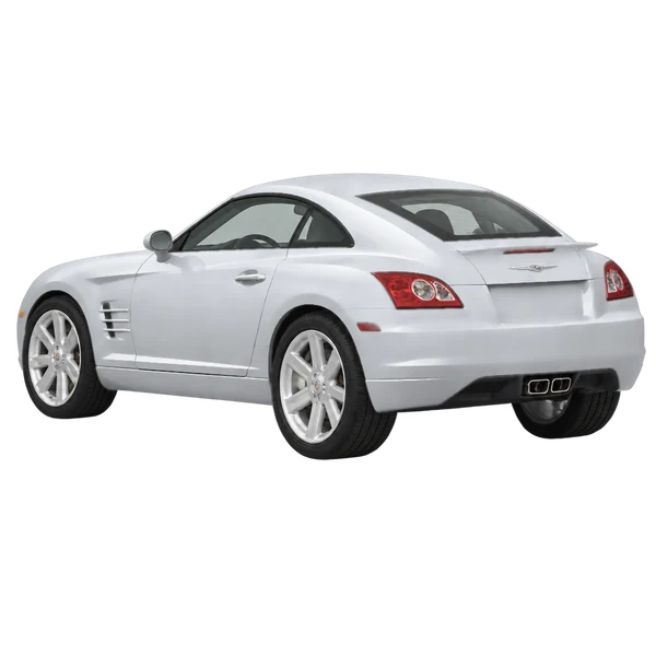 2008 Chrysler Crossfire in Silber, Ansicht: Dreiviertelansicht von hinten (nach links gerichtet)