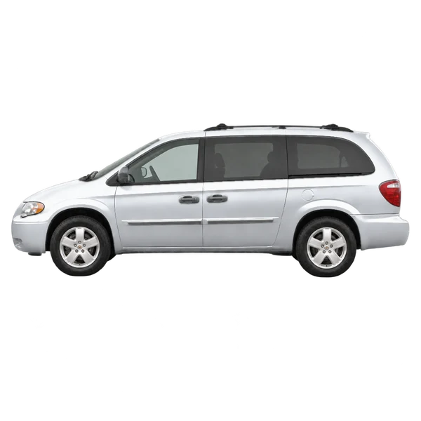 Chrysler Grand Voyager 2006 argent, vue côté (vers la gauche)