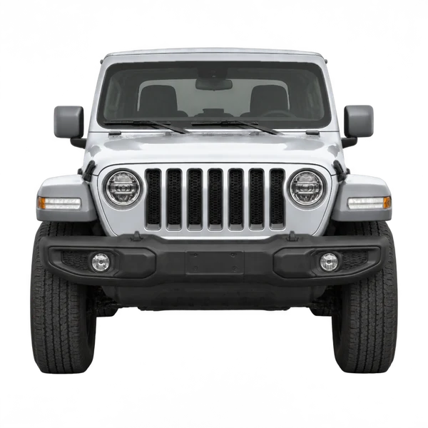 2020 Chrysler Jeep Wrangler in Silber, Ansicht: Front