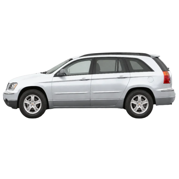 Chrysler Pacifica 2007 argent, vue côté (vers la gauche)