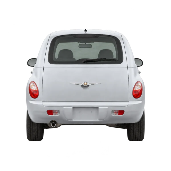 シルバーの2008 Chrysler PT Cruiser（リアビュー）