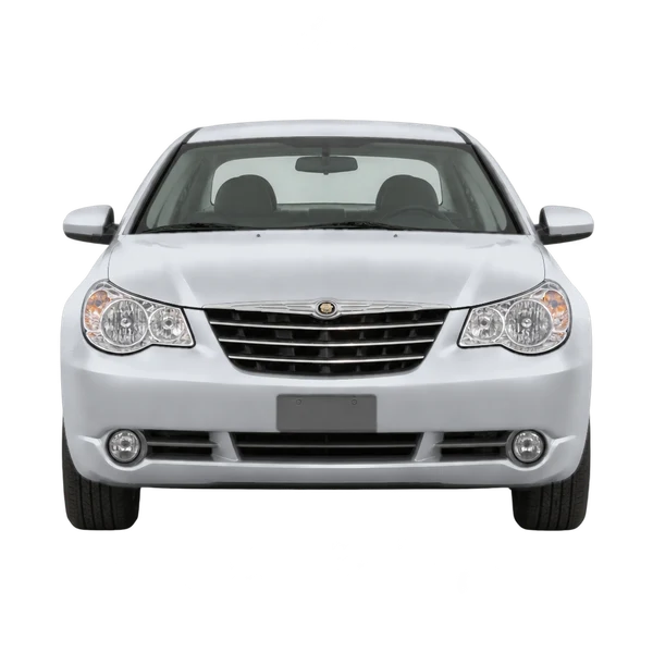 Chrysler Sebring 2010 en plateado, vista frontal