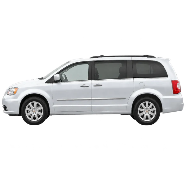2012 Chrysler Town & Country in Silber, Ansicht: Seite (nach links gerichtet)