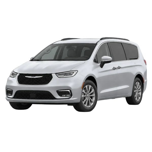 silver 2026 Chrysler Voyager front three-quarter (facing left) view
