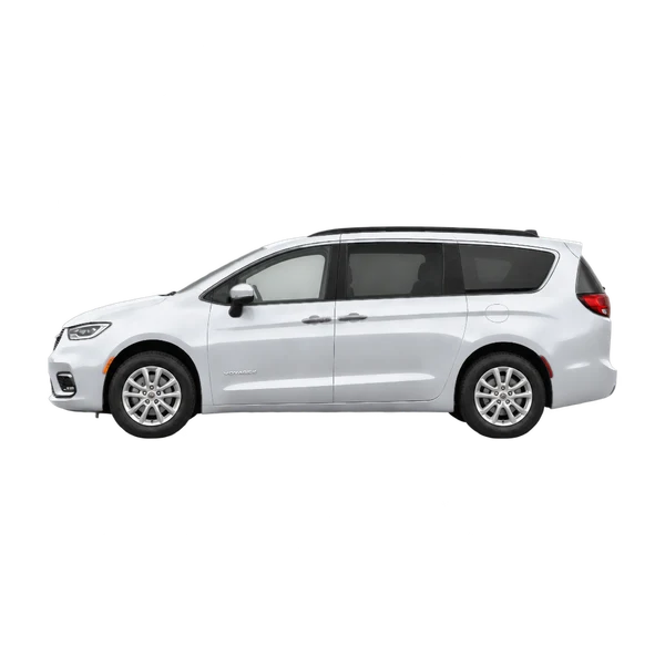 Chrysler Voyager 2026 prata, vista lateral (voltada para a esquerda)