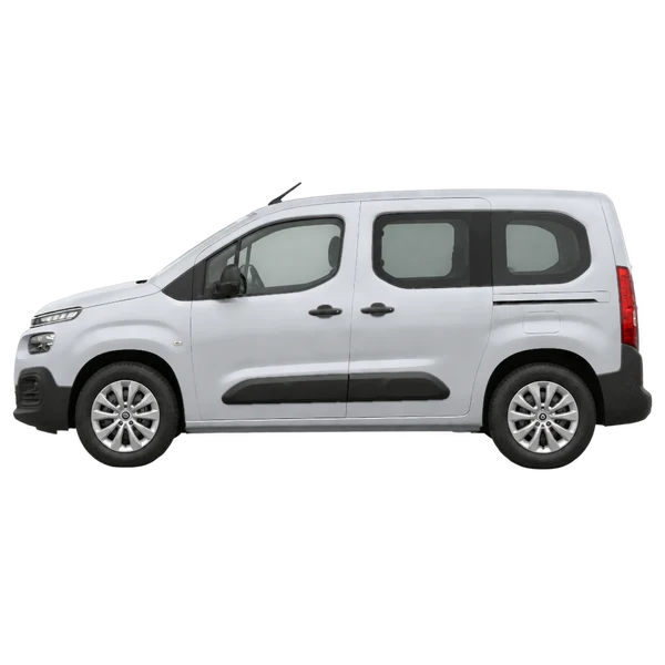 Citroën Berlingo Van 2025 prata, vista lateral (voltada para a esquerda)