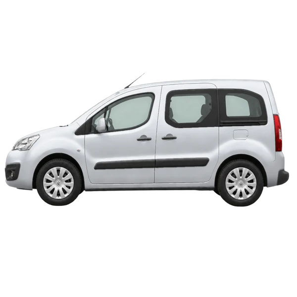 Citroën Berlingo 2014 prata, vista lateral (voltada para a esquerda)
