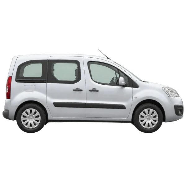 Citroën Berlingo 2014 prata, vista lateral (voltada para a direita)