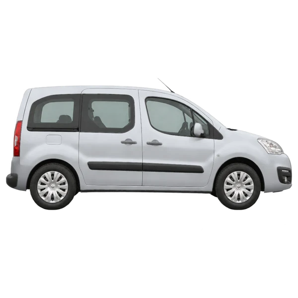 Citroën Berlingo 2017 prata, vista lateral (voltada para a direita)