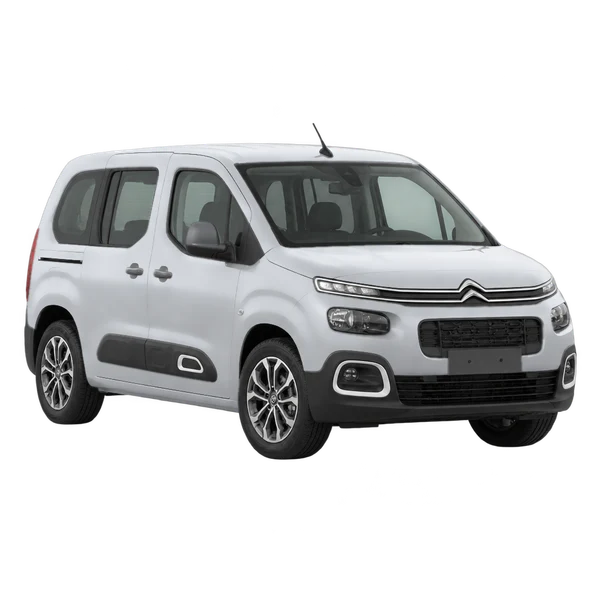 Citroën Berlingo 2020 prata, vista dianteira em três quartos (voltada para a esquerda)