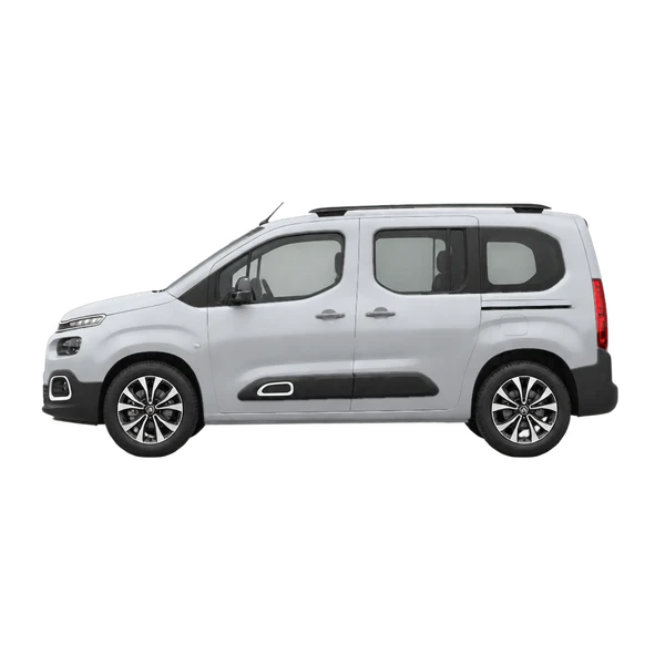Citroën Berlingo 2022 argent, vue côté (vers la gauche)