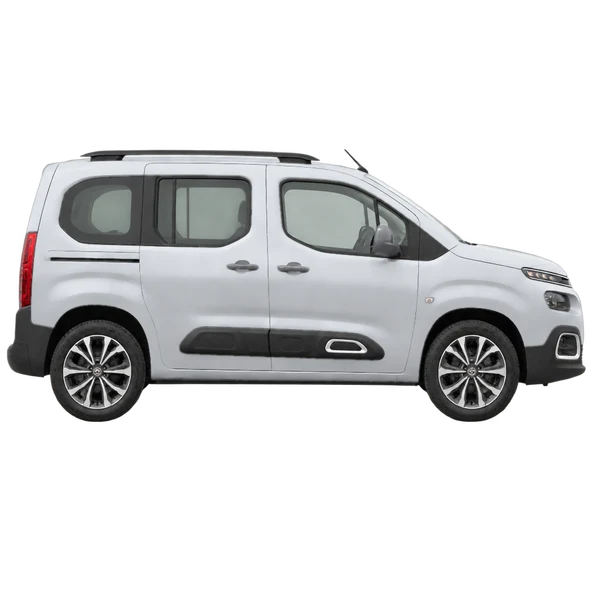 Citroën Berlingo 2023 prata, vista lateral (voltada para a direita)