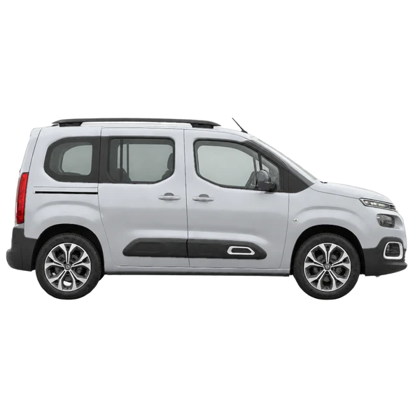 Citroën Berlingo 2025 prata, vista lateral (voltada para a direita)