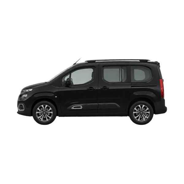 Citroën Berlingo 2026 en negro, vista lateral (mirando a la izquierda)