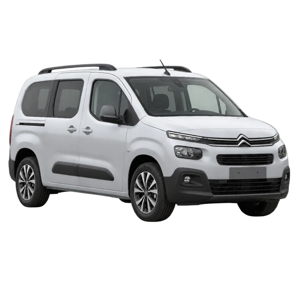 silver 2026 Citroën Berlingo front three-quarter (facing left) view